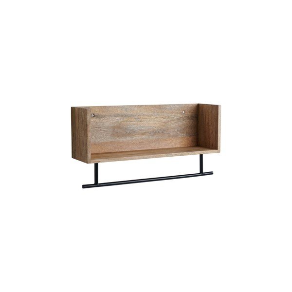 Natūralios spalvos iš mango masyvo sieninė lentyna 65 cm Sofie – Ellos Home