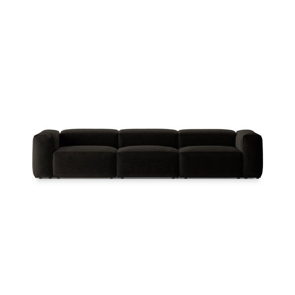 Juodos spalvos sofa 364 cm Bergamo – Cosmopolitan Design