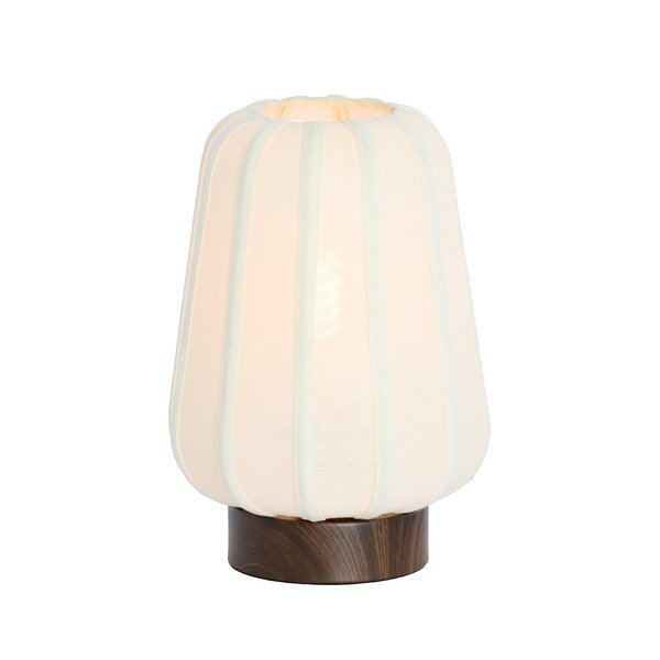 Baltos spalvos iš metalo stalinis šviestuvas (aukštis 29 cm) su tekstiliniu gaubtu Bibia – Light & Living-image-2