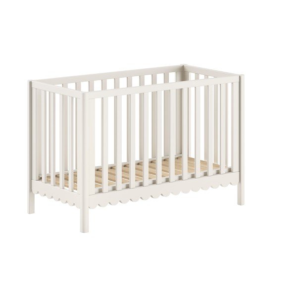 Smėlio spalvos iš pušies masyvo vaikiška lovelė reguliuojamas aukštis 60x120 cm Swingo – Vipack