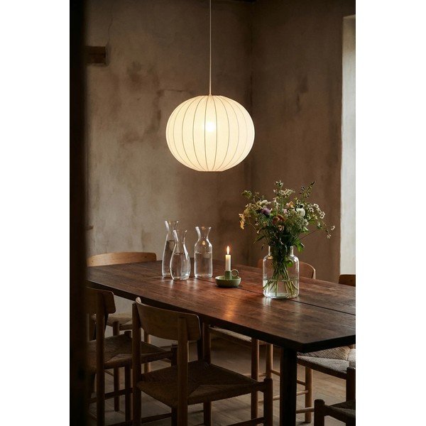 Baltos spalvos kabantis šviestuvas ø 50 cm Solia – Markslöjd-image-1