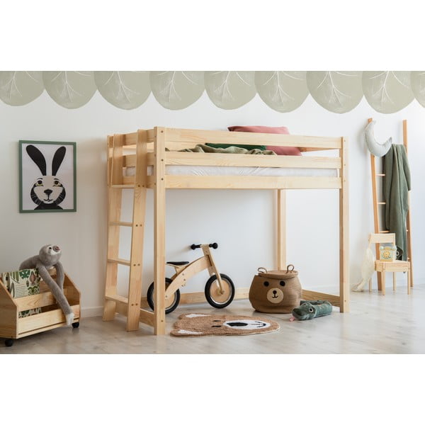 Pakeliama vaikiška lova iš pušies medienos 90x190 cm CLPBA - Adeko-image-1