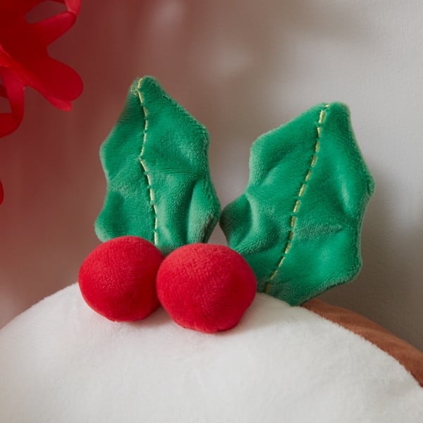 Iš pliušo dekoratyvinė pagalvėlė su Kalėdų motyvu 35x35 cm Christmas Pudding – Catherine Lansfield-image-2