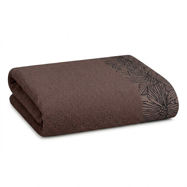 Rudos spalvos iš frote audinio iš medvilnės rankšluostis 50x100 cm Valencia – My House