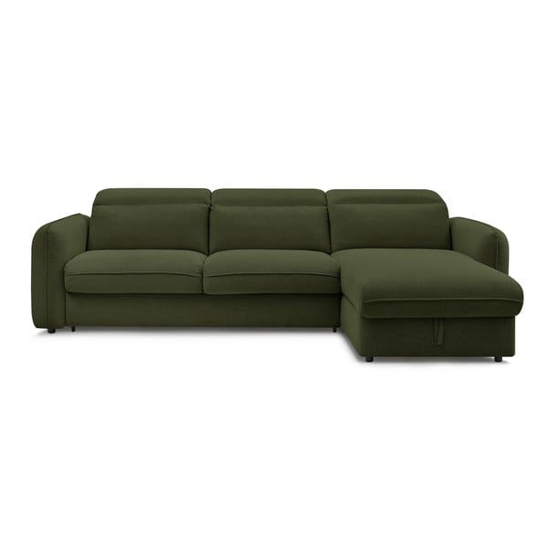 Sulankstoma kampinė sofa žalios spalvos (kintama) Achille – Bobochic Paris