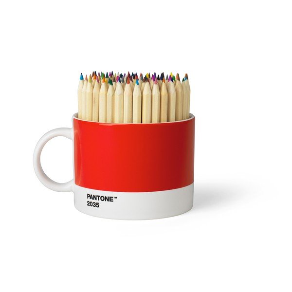 Raudonos spalvos arbatos puodelis Pantone, 475 ml-image-2