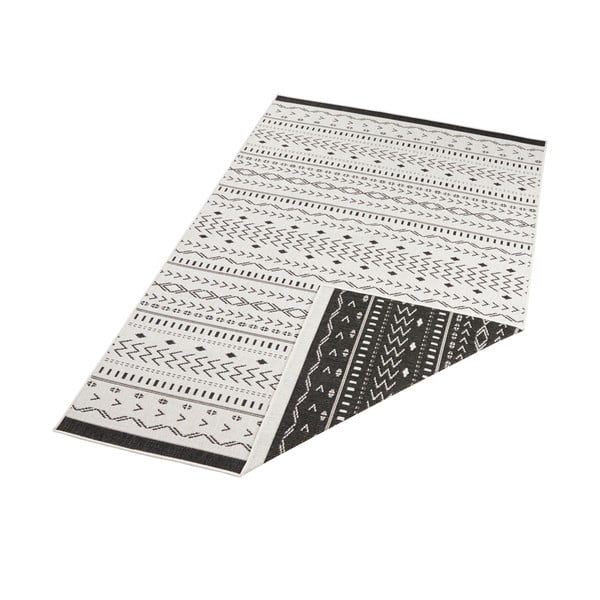 Juodos ir kreminės spalvos dvipusis lauko kilimas NORTHRUGS Kuba, 290 x 200 cm-image-3