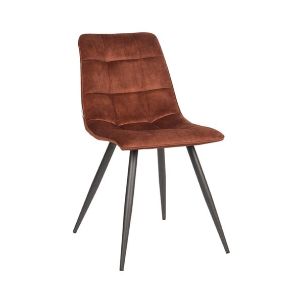 Valgomojo kėdės iš aksomo konjako rudos spalvos 2 vnt. Jelt – LABEL51
