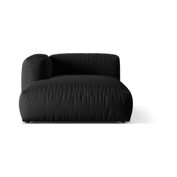 Modulinė sofos dalis juodos spalvos (su kairiuoju kampu) Martina – Micadoni Home-image-2