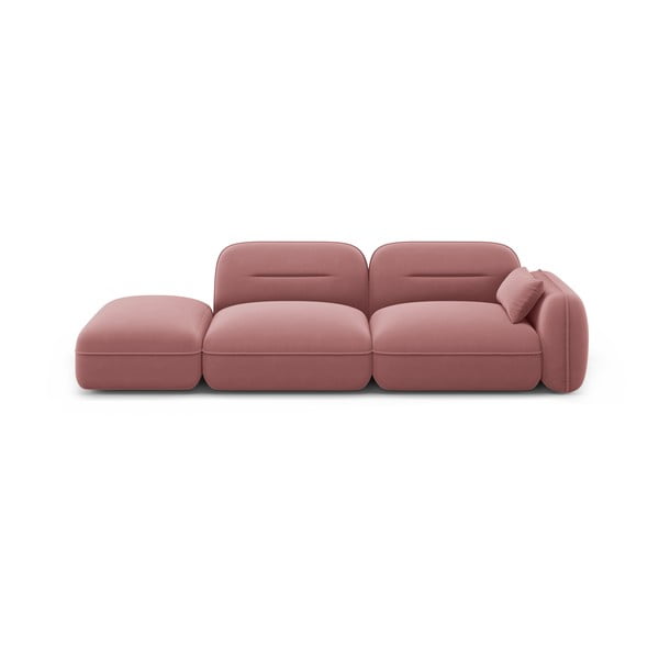 Iš velveto gultas rožinės spalvos (su dešiniuoju kampu) Audrey – Interieurs 86