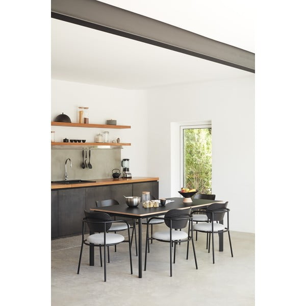 Juodai pilka valgomojo kėdė iš pelenų dekoro Eclipse - Teulat-image-1