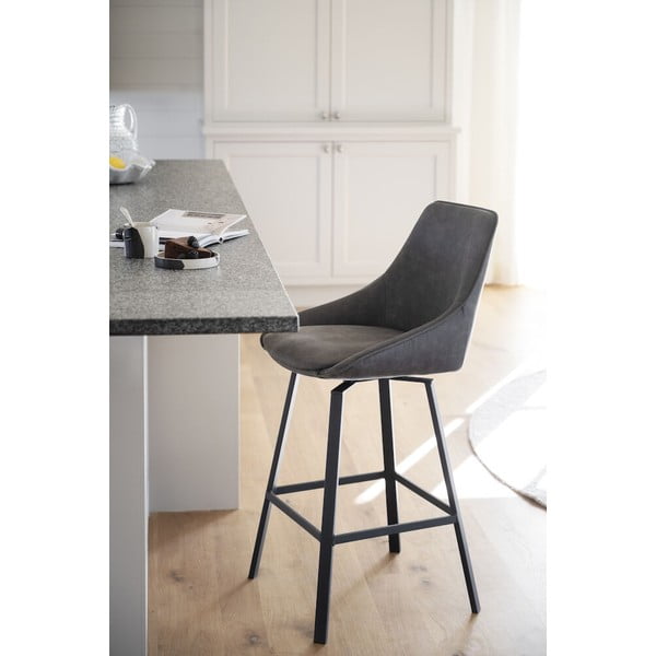 Baro taburėtės pilkos spalvos 2 vnt. (sėdynės aukštis 65 cm) Alison – Rowico-image-1