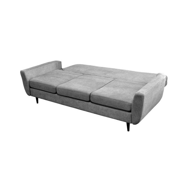 Pilka trijų vietų sofa-lova su juodomis kojomis Mazzini Sofas Jasmin-image-4