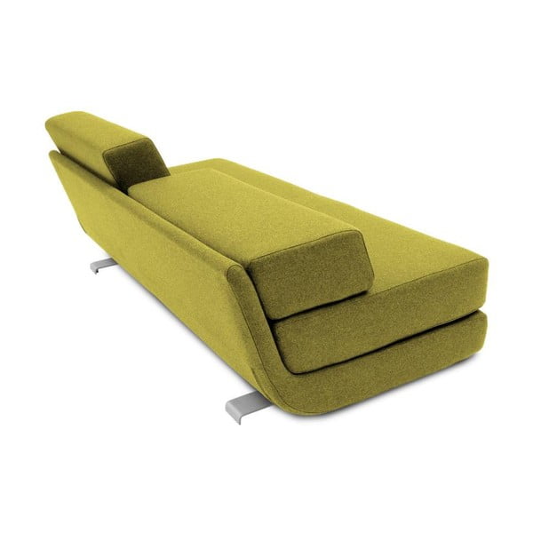 Geltonos spalvos sofa-lova Softline Lounge-image-2