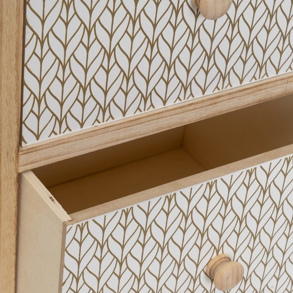 Iš paulovnijos masyvo aukšta šoninė spintelė natūralios spalvos 34x78 cm – Casa Selección-image-1