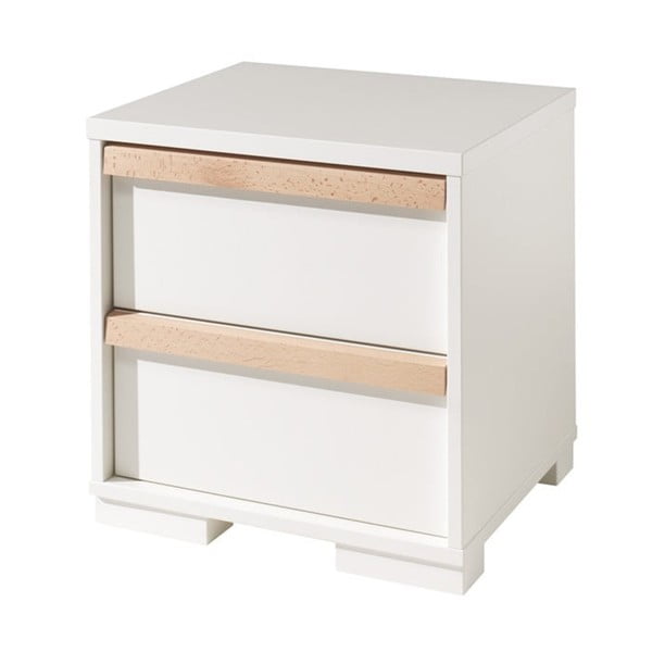 Vaikiškas naktinis staliukas baltos spalvos London – Vipack