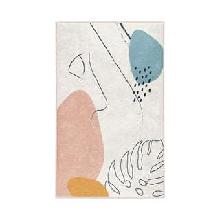 Skalbiamas kilimas kreminės spalvos 160x230 cm Abstract Shapes – Mila Home