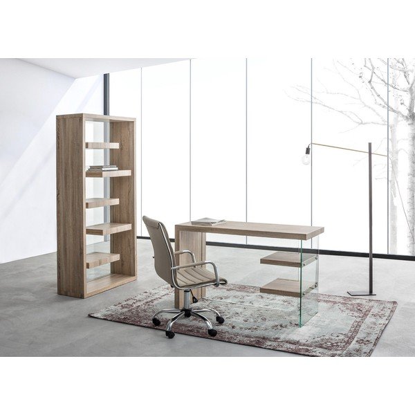 Taupe spalvos iš dirbtinės odos biuro kėdė Perth – Yes Everyday-image-1
