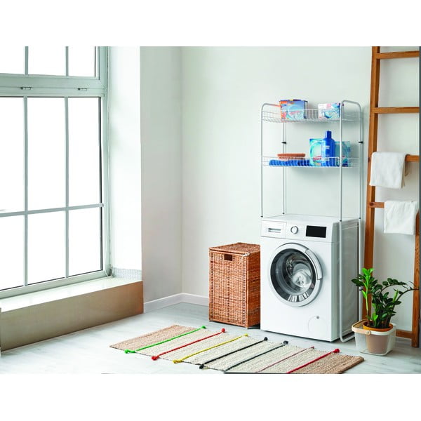 Balta dviaukštė lentyna virš skalbimo mašinos Metaltex Sky Wash-image-1