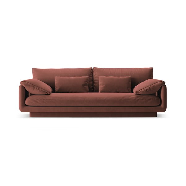 Iš velveto sofa rožinės spalvos 220 cm Torino – Micadoni 