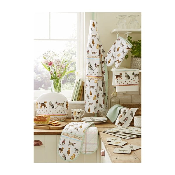 3 medvilninių šluosčių rinkinys "Cooksmart® Cats on Parade-image-4