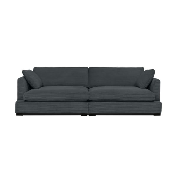 Sofa iš kordinio velveto pilkos spalvos 266 cm Mobby – Scandic
