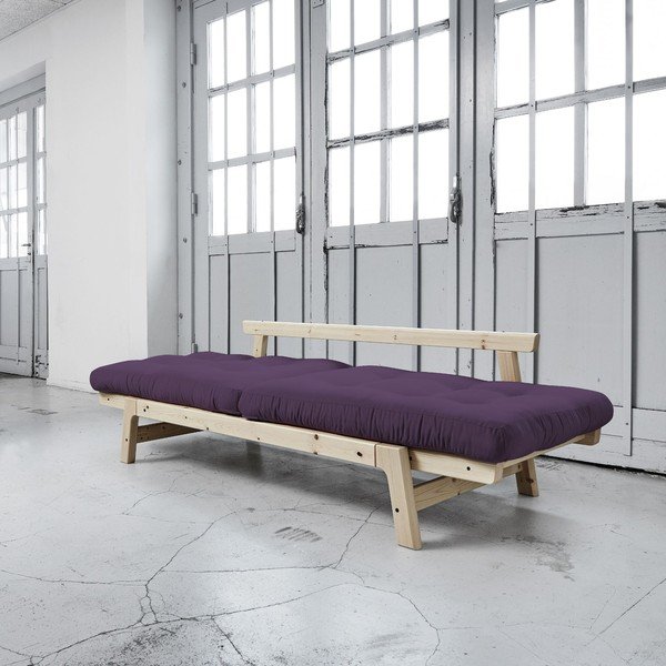 Sofa lova "Karup Step" natūrali/ violetinė-image-3