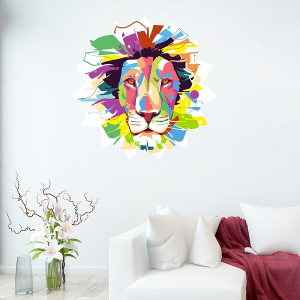 Lipdukas Fanastick Pop Art Lion, 50 x 50 cm