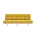 Iš kordinio velveto sofa geltonos spalvos 200 cm Lean – Karup Design