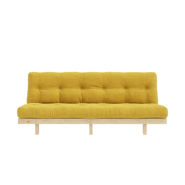 Iš kordinio velveto sofa geltonos spalvos 200 cm Lean – Karup Design
