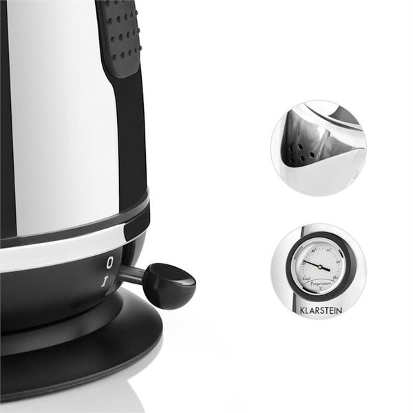 Sidabrinis elektrinis virdulys Klarstein Aquavita Chalet-image-3