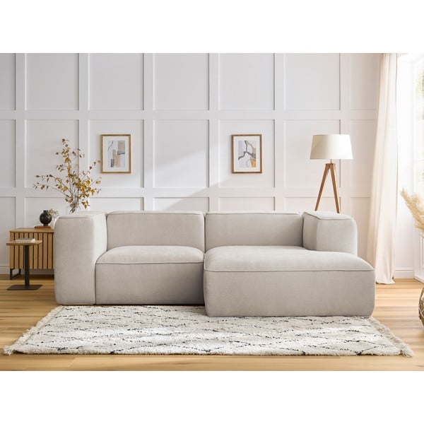 Kampinė sofa smėlio spalvos Zephyr – Bobochic Paris-image-1