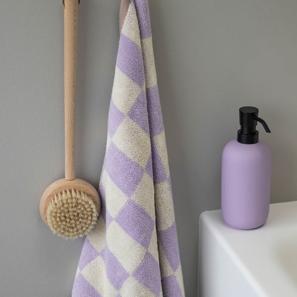 Šviesiai geltonai violetiniai organinės medvilnės rankšluosčiai, 2 vnt., 40x55 cm Retro - Mette Ditmer Denmark-image-3