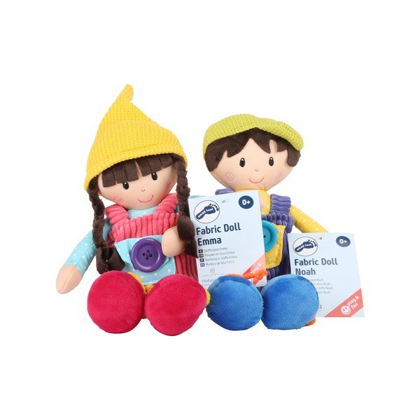 2 Legler kūdikių skudurinių lėlių Noah ir Emma rinkinys-image-1