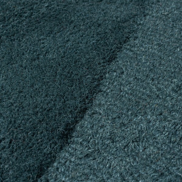 Rankų darbo žalsvai mėlynos spalvos iš vilnos apvalios formos kilimas ø 160 cm Shard Teal – Flair Rugs-image-3
