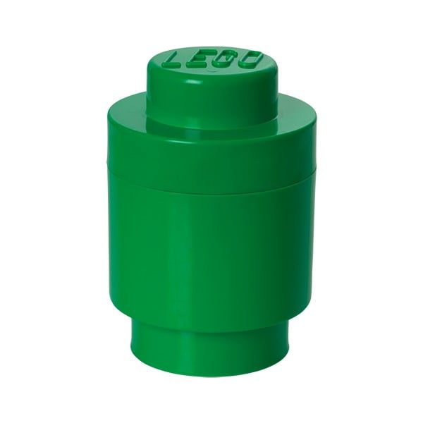 Žalia apvali daiktadėžė LEGO®, ⌀ 12,5 cm