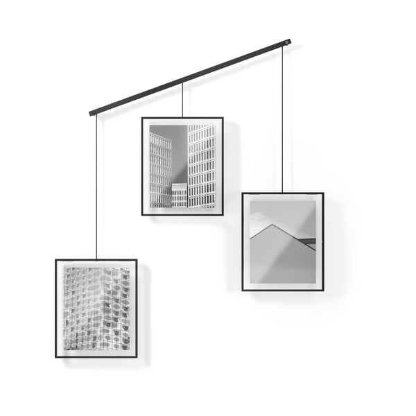 Iš metalo pakabinami rėmai juodos spalvos 3 vnt. 73x82 cm Exhibit – Umbra-image-4