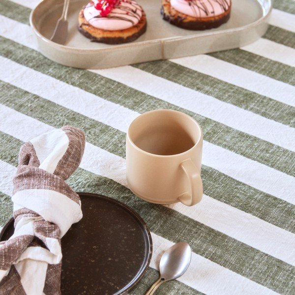 Iš organiškos medvilnės staltiesė 140x260 cm Striped – OYOY Living Design-image-3