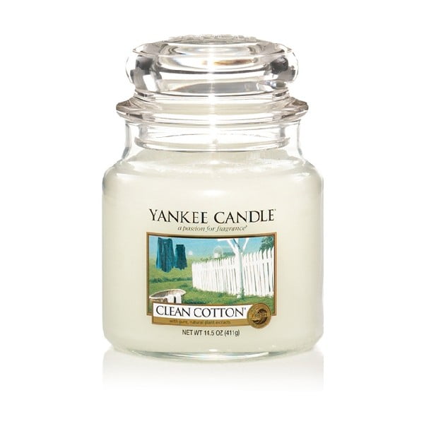 Kvapnioji žvakė "Yankee Candle Pure Cotton", degimo trukmė 65 - 90 valandų