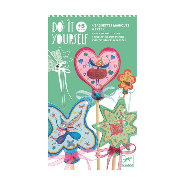 Rinkinys 4 burtų lazdelėms gaminti Djeco Fairy-image-1
