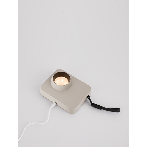 Smėlio spalvos iš metalo stalinis šviestuvas LED su pritemdymo funkcija (aukštis 11 cm) Kedros – Nova Luce-image-4