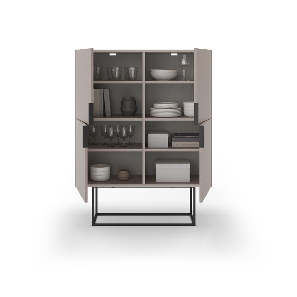 Spintelė pilkos spalvos/smėlio spalvos 100x130 cm Titan – Marckeric-image-2