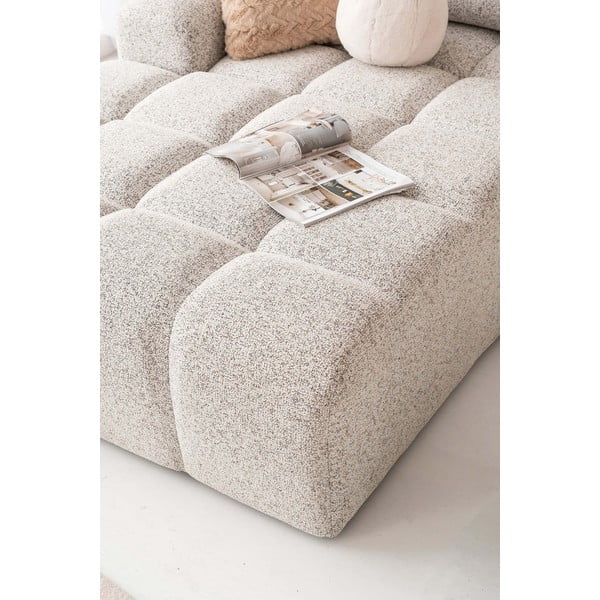 Smėlio spalvos sulankstoma/su sandėliavimo vieta modulinė kampinė sofa (su kairiuoju kampu) Lulu – Miuform-image-4