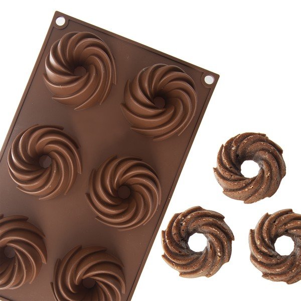 Iš silikonas mini keksiukams kepimo forma 17x28 cm – Orion-image-2