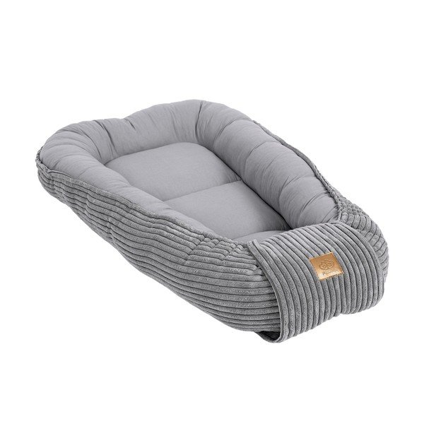 Pilkos spalvos vaikiškas lopšys 55x83 cm – Meowbaby