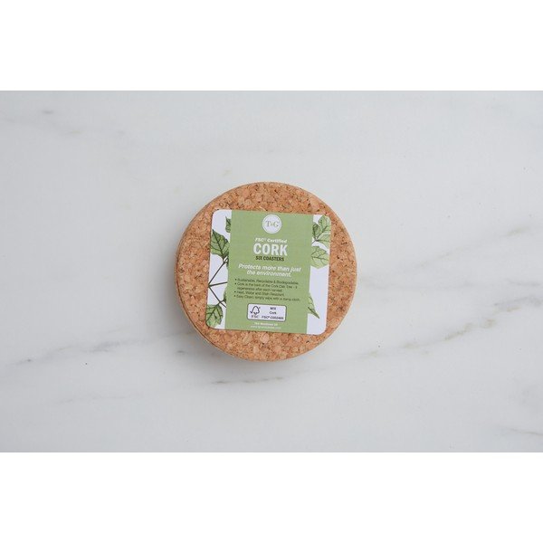 6 kamštinių padėkliukų rinkinys T&G Woodware Marseille-image-1