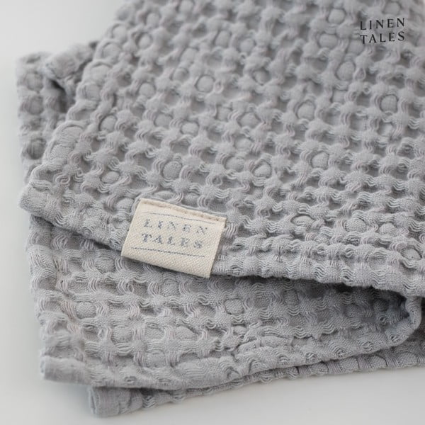Šviesiai pilki rankšluosčiai ir vonios rankšluosčiai - 3 rinkiniai Honeycomb - Linen Tales-image-3