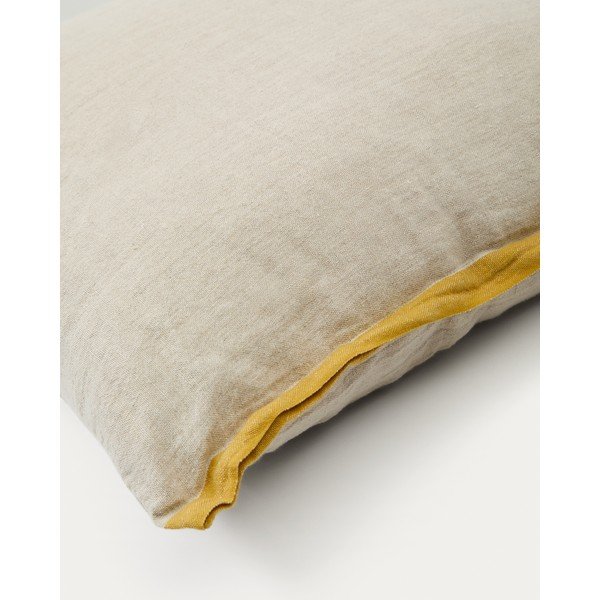 Iš lino dekoratyvinis pagalvės užvalkalas 45x45 cm Suerta – Kave Home-image-4