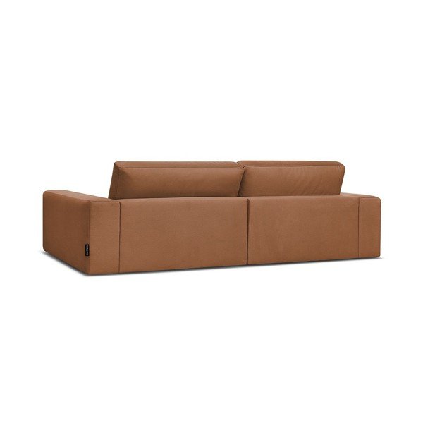 Oranžinės spalvos sofa iš velveto 276 cm Sierra – Bobochic Paris-image-4