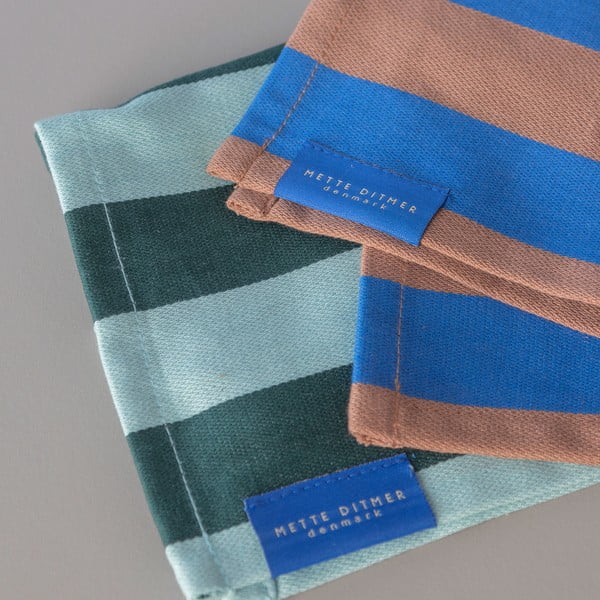 Iš medvilnės virtuvės rankšluosčiai 2 vnt. 50x70 cm Stripes – Mette Ditmer Denmark-image-1
